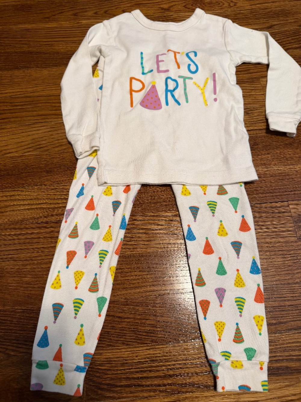GAP Let's Party Birthday Pajamas Sz 3T - Worn Once!